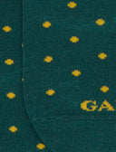 Solette uomo cotone fantasia pois verde - Gallo 1927 - Official Online Shop