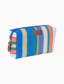 Pochette bauletto unisex azzurro righe multicolor - Gallo 1927 - Official Online Shop