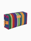 Pochette bauletto unisex blu righe multicolor - Gallo 1927 - Official Online Shop