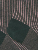 Lange Damensocken aus Baumwolle, grün, verwaschen