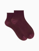 Calze cortissime donna lurex vinaccia tinta unita - Gallo 1927 - Official Online Shop