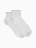 Calze cortissime donna grigie tinta unita effetto scintillante - Gallo 1927 - Official Online Shop