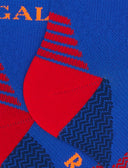 Calze cortissime tecniche uomo cobalto fantasia chevron - Gallo 1927 - Official Online Shop