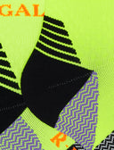 Calze cortissime tecniche uomo giallo fluo fantasia chevron - Gallo 1927 - Official Online Shop