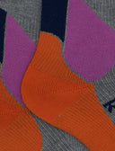 Calze lunghe da sci unisex grigio fantasia chevron - Gallo 1927 - Official Online Shop