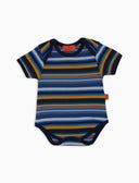 Body bambino cotone righe multicolor blu - Gallo 1927 - Official Online Shop