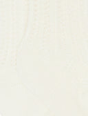 Calze lunghe bambino cotone tinta unita traforato a righe verticali bianco - Gallo 1927 - Official Online Shop