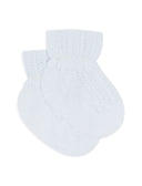 Calze corte bambino cotone risvolto e cappette a righe verticali azzurro - Gallo 1927 - Official Online Shop
