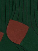 Calze lunghe uomo cotone verde tinta unita con contrasti - Gallo 1927 - Official Online Shop