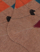 Calze lunghe uomo cotone beige fantasia intarsio - Gallo 1927 - Official Online Shop