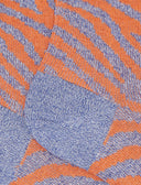 Calze corte donna cotone fantasia zebrato con effetto scintillante azzurro - Gallo 1927 - Official Online Shop