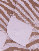 Calze corte donna cotone fantasia zebrato con effetto scintillante viola - Gallo 1927 - Official Online Shop