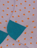 Calze corte donna cotone e lurex fantasia pois lurex viola - Gallo 1927 - Official Online Shop