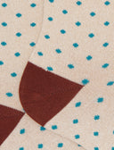 Calze corte donna cotone beige fantasia pois effetto scintillante - Gallo 1927 - Official Online Shop