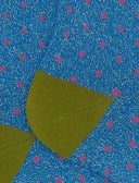 Calze corte donna cotone e lurex fantasia pois lurex blu - Gallo 1927 - Official Online Shop