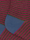 Calze corte donna cotone verde righe windsor effetto scintillante - Gallo 1927 - Official Online Shop