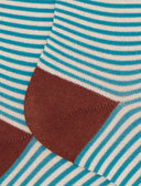 Calze corte donna cotone beige righe windsor effetto scintillante - Gallo 1927 - Official Online Shop