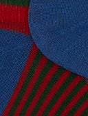 Sneakers uomo cotone rosso righe multicolor e windsor - Gallo 1927 - Official Online Shop