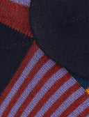 Sneakers donna cotone rosso righe multicolor e windsor - Gallo 1927 - Official Online Shop