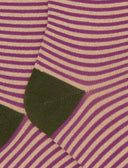 Kids' short beige warm cotton and glitter socks with Windsor stripes