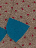 Calze corte bambino cotone beige fantasia pois effetto scintillante - Gallo 1927 - Official Online Shop
