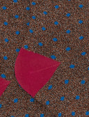 Calze corte bambino cotone e lurex marrone fantasia pois - Gallo 1927 - Official Online Shop