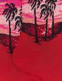 Calze corte uomo cotone leggero amaranto fantasia spiaggia - Gallo 1927 - Official Online Shop