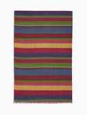 Sciarpa unisex cotone, viscosa e lino righe multicolor fucsia - Gallo 1927 - Official Online Shop