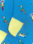 Calze lunghe uomo cotone leggerissimo egeo fantasia cacatua e tucani - Gallo 1927 - Official Online Shop