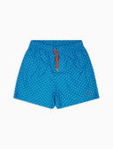 Boxer mare uomo poliestere turchese fantasia pois - Gallo 1927 - Official Online Shop