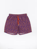 Boxer mare uomo poliestere strelizia fantasia palmette - Gallo 1927 - Official Online Shop