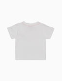 T-shirt bambino cotone tinta unita con taschino righe multicolor bianco - Gallo 1927 - Official Online Shop