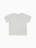 T-shirt bambino cotone tinta unita con taschino righe multicolor bianco - Gallo 1927 - Official Online Shop
