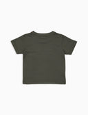 T-shirt bambino cotone tinta unita con taschino righe multicolor verde - Gallo 1927 - Official Online Shop