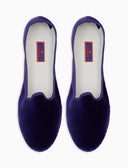 Friulane unisex velluto viola tinta unita - Gallo 1927 - Official Online Shop