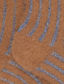 Calze corte donna poliammide e cotone marrone con righe verticali effetto scintillante - Gallo 1927 - Official Online Shop