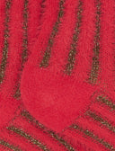 Calze corte donna poliammide e cotone fucsia con righe verticali effetto scintillante - Gallo 1927 - Official Online Shop