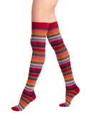 Parigina donna cotone bordò righe multicolor - Gallo 1927 - Official Online Shop