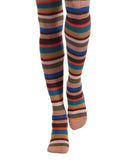 Parigina donna cotone beige righe multicolor - Gallo 1927 - Official Online Shop