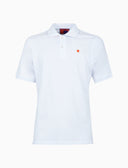 Polo uomo cotone tinta unita con sottocollo multicolor bianco - Gallo 1927 - Official Online Shop