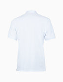 Polo uomo cotone tinta unita con sottocollo multicolor bianco - Gallo 1927 - Official Online Shop