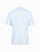 Polo uomo cotone tinta unita con sottocollo multicolor bianco - Gallo 1927 - Official Online Shop