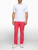 Polo uomo cotone tinta unita con sottocollo multicolor bianco - Gallo 1927 - Official Online Shop