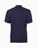 Polo uomo cotone tinta unita con sottocollo multicolor blu - Gallo 1927 - Official Online Shop