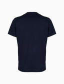 T-shirt girocollo uomo cotone tinta unita con taschino pois blu - Gallo 1927 - Official Online Shop