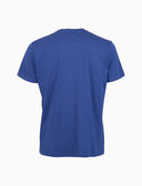 T-shirt girocollo uomo cotone tinta unita con taschino pois blu - Gallo 1927 - Official Online Shop