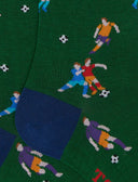 Calze lunghe uomo cotone leggerissimo basilico fantasia calciatori - Gallo 1927 - Official Online Shop