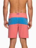 Boxer mare uomo tinta unita rosa con con contrasti - Gallo 1927 - Official Online Shop