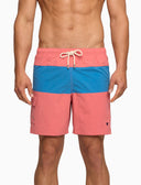 Boxer mare uomo tinta unita rosa con con contrasti - Gallo 1927 - Official Online Shop