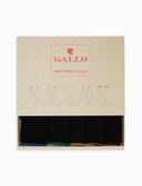 Calze lunghe uomo box matching socks in cotone tinta unita blu - Gallo 1927 - Official Online Shop